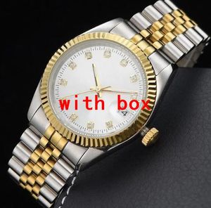 Womens Watch المصمم الأوتوماتيكي مطابقات ميكانيكية من الفولاذ المقاوم للصدأ الوردي مونتر دي لوكس 36/41 ملم في الهواء الطلق 126300 ثنائي البحيرة Wimbledon Watch Datejust 21/31mm SB003 C23