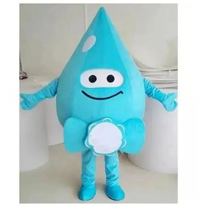 Costume della mascotte sveglio della goccia d'acqua di formato adulto di Halloween 2024 per la personalizzazione del supporto di spedizione gratuita per la vendita della mascotte del personaggio dei cartoni animati del partito