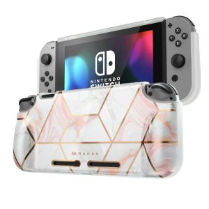 Capas para nintendo switch case mumba girl power capa macia de tpu para console nintendo switch com absorção de choque antiarranhões