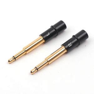 Aksesuarlar 1 Çift Hifi 3.5mm Mono Kulaklık DIY Fişi Meze99 Klasikler 99neo Antonio 99 Neo Noir kulaklık altın kaplama tel konektör