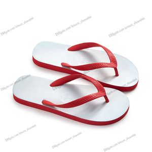 Moda yumuşak taban anti -kayma düz renkli flip flop terlik plaj ayakkabıları yaz sandaletleri beyaz