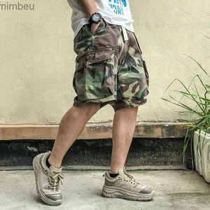 Men's Shorts 2023 Summer Mens Cargo Shorts Bermuda Cotton High Quality Hot Sale Army Military Multi-pocket Casual Males Outdoor Shorts T80 240226