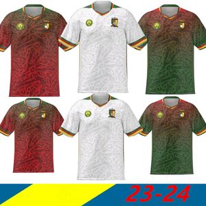 2024 Afrika Kupası Kamerun Futbol Formaları Kamerunya Futbol Gömlekleri 23/24 Aboubakar Mbeumo Toko Ekambi Maillot de Camerounais Anguissa Onana Wooh Jersey