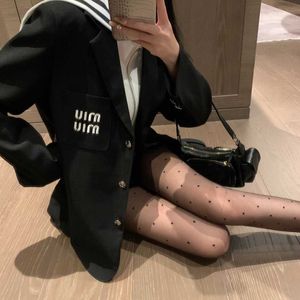 Mm Morning Embroidery New Fashionable Embroidered Letter Temperament College Style Versatile Suit Jacket