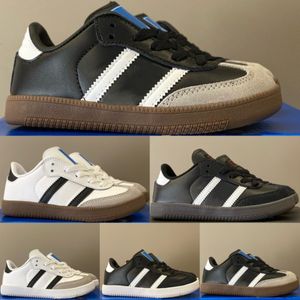 Barnskor sambas löpande pojkar sneakers flickor barn ungdomar stora barn gummi sko småbarn löpare tränare moln vit kärna svart grön multi skor