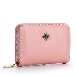 Genuine leather women designer card holders lady cowhide fashion casual coin zero purses no700