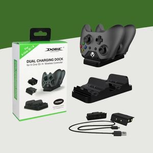 2PCSゲームコントローラーバッテリーXbox Oneコントローラー用のデュアル充電ドックXbox One Charger 240221用充電式バッテリー