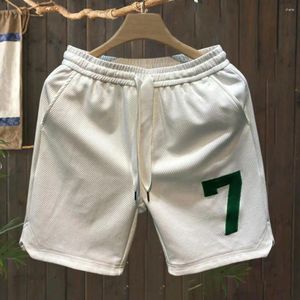 Men's Shorts 1pc American Sports with Drawstring Elastic Waist Men Basketball Breathable Quick Dry Gym for Fitness
