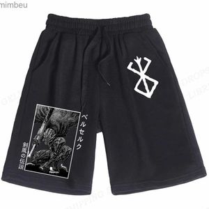 Mäns shorts anime berserks guts brädet shorts män mode badkläder shorts bagageutrymme gym sportbyxor män trosor baddräkt barn strand kort pojke 240226