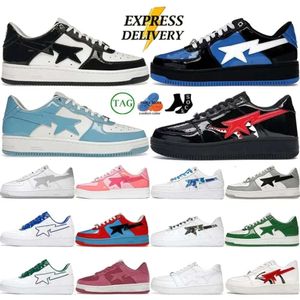 bapestaly sta swobodne buty sk8 mężczyzn platforma platforma Breakers Black Patent Patent Blue Orange Zielone białe pastelowe różowe czerwone żółte trenerzy męskie Sport Scarpes