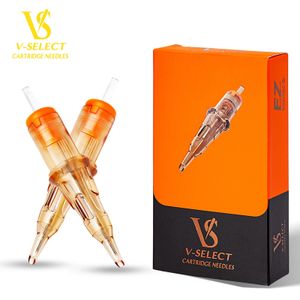 EZ V-Select Cartridge Tattoo Needles #12 0,35mm #10 0,3mm rund skuggtatueringsnålar för patron tatueringsmaskin 20pcsbox 240223