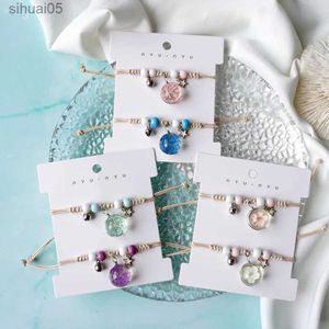 Perlen-Pfirsichblüten-Glasblumen-Armband, Keramik-Schmuck-Großhandel #YXS37 YQ240226
