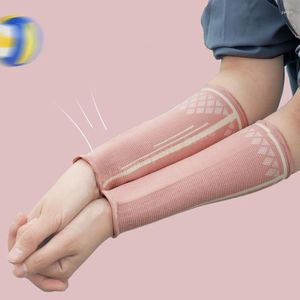 Ginocchiere 1 paio rosa protezione dell'avambraccio mani sportive manica di compressione del braccio copertura antitaglio scaldino protezione UV per pallavolo ciclismo