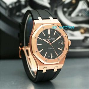 Luxury Audemar Pigue zegarek Airbnb Royal Oak 18K Rose Gold 41 mm Automatyczne mechaniczne męże 15400or Fun Zama