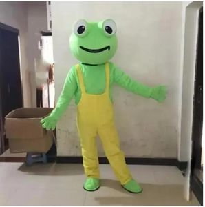 Hallowee Cartoon Frog Mascot Costume Cartoon Anime Theme Character Carnival Adult Unisex Dress Christmas Fancy Performance Party Dress