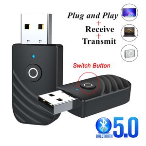 Nuovo trasmettitore ricevitore audio Bluetooth 5.0 adattatore USB tre in uno TV computer per auto SY319