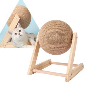 Scratchers gato arranhando bola brinquedo kitten sisal corda bola trituramento pata brinquel