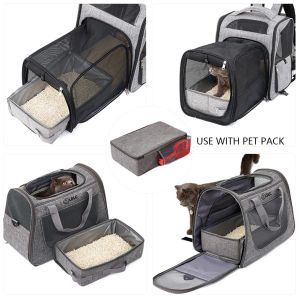 Lådor Portable Folding Travel Pet Lull Box Dog Toilet Tray With Shovel Cat Litter Potty Waterproof Outdoor Reusable Cat Lass