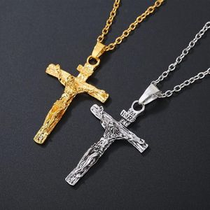 Pendant Necklaces Cross Chain Necklace For Women And Men Luxury Male Hip Hop Cool Accessory Fashion Unisex Jesus Gifts253k