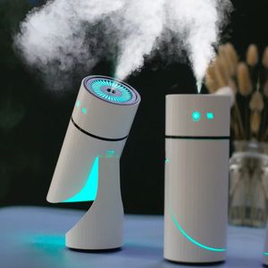 260 ml trådlös luftfuktare USB aromaterapi diffusor 1000mAh uppladdningsbart batteri ultrasonic cool mist maker tyst dimare 240226