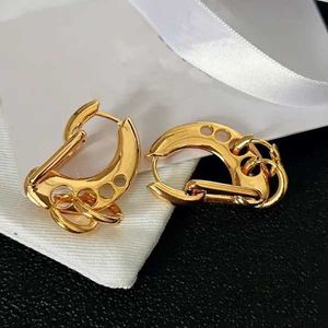 2024 Stud 18K placcato oro designer orecchini di marca designer lettera orecchio donne perla di cristallo orecchino geometrico per la festa nuziale accessori Jewerlry L6HG