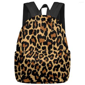 Ryggsäck sexig leopard mode kvinnor man ryggsäckar vattentät reseskola för student pojkar flickor bärbara bokpaket mochilas