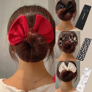 Hair Accessories For Girls Print Lazy Printing Twist Clip Wire Bow DIY Bands Maker Curling Artifact Ball Women's Headband