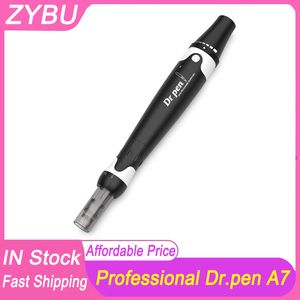 Dr Pen Ultima A7 Ручка для микронидлинга Электрическая беспроводная ручка Derma Auto Pen Уход за кожей Красота Инструмент с 2 картриджами 12 штырей Иглы для лица MTS Мезотерапевтический ролик