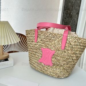 Luxus-Handtaschen, Sommer-Bast-Umhängetaschen, Shopper-Taschen, hochwertige Designer-Tasche, Damen-Leder-Gewebe-Tragetaschen, Umhängetaschen, Weekender-Reisetasche