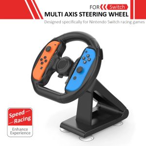 휠 New Steering Wheel Parts 구성 요소 Nintendo Switch 레이싱 게임 NS 액세서리 용 4 개의 흡입 컵이 포함 된 컨트롤러 첨부