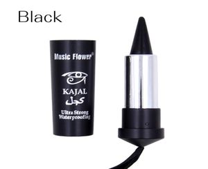 música flor 3 cores Kajal Eyeliner Stick textura de deslizamento suave torna os olhos definidos sem esforço cor resistente à água de longa duração 9748059