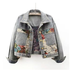 Designer Women Denim Jackets Slim For Letter Spring Autumn Coat Jeans Fashion Jacket Denims Long Sleeves Short Coats