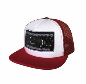 Cross Flower Designer Caps Baseball Hearts Mens Snensbacks Niebieskie czarne kapelusze czapki Wysokiej jakości marka CH CAP 23SS Chrome