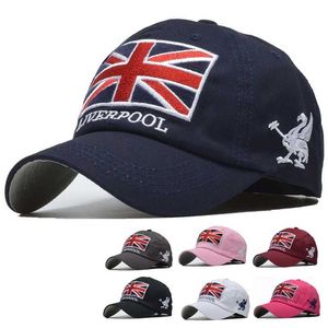 Ball Caps New Mens Baseball Hat Hafted British Flag Brand Snapback Womens Baseball Hat Cotton Dad Hat Gorra Hombre Truck Hat J240226