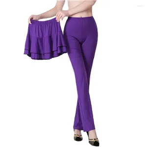 Sahne Wear 2pcs Set Dans Pantolon Kadın Göbek Pantolonları Kadın Dans Etme Pantolon Pantolon Kabile