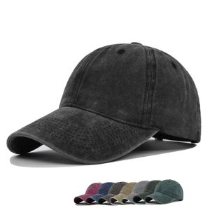 Alta qualidade para masculino snapback algodão sólido lavado boné de beisebol das mulheres dos homens hip hop pai caminhoneiro malha chapéu vintage osso kpop sunhat