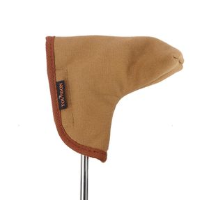 Tourbon Vintage Canvas Golf Kulübü Baş Kapak Taşıyıcı Fleece Yastıklı Koruma Koruması Golf Çantaları Tutucu Golf Accessories7410670