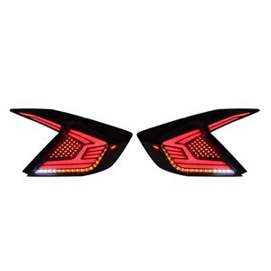 Für Honda Civic LED Rücklicht 16-21 Rücklicht Montage Bremse Reverse Parkplatz Lauflicht Streamer Blinker Anzeige hinten Lampe