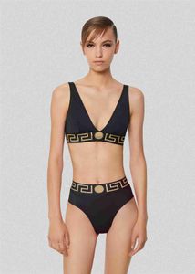 Women's Swimwear Fashion Designers Chain black Women Multicolors Summer Time Beach suits Wind Swimwear S-XL 240226