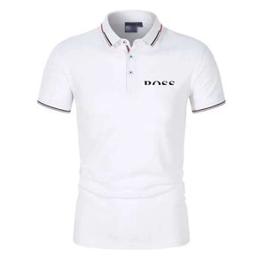 Designer Polo da uomo di lusso HUGO Lettera Casual manica corta Boss Uomo Moda risvolto allentato Mezza Boss Abbigliamento T-shirt di alta qualità4545