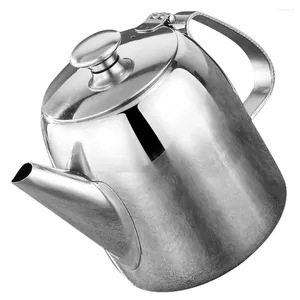 Vattenflaskor rostfritt stål vattenkokare kaffekot te modern tekanna pitcher med handtag spis topp vattenkokare metall