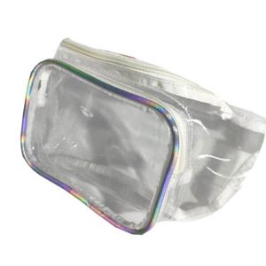 Designer-Fashion Women PVC Laser Multifunktionella Clear Fanny Packs Sport Travel Waist Bags213A