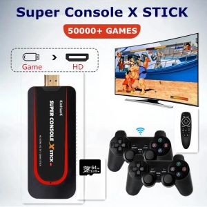 Gracze Super Console X Stick Retro Game Console dla PS1/N64/DC 50000+ Games 4K HD TV Box Portable Gra