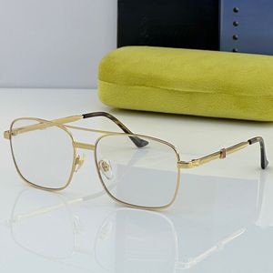 óculos de sol masculinos óculos de sol para mulheres Europa e Estados Unidos modelo literário Design de ponte dupla Armação de metal Armação de óculos Lentes personalizáveis lunette luxe