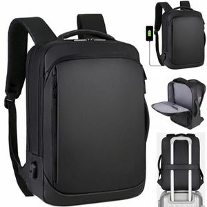 Duffel Bags Laptop ryggsäck Herrens affärsanteckningsbok Vattentät bakpaket USB laddningspåse Travel Bagpack Anti Theft232G