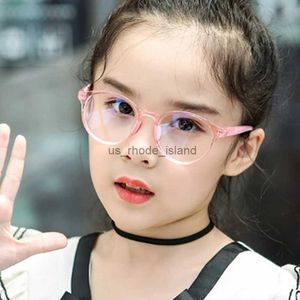 Güneş Gözlüğü Çerçeveleri 2020 Yeni Yuvarlak Çerçeve Anti Mavi Hafif Gözlükler Düz Gözlük Çocuk Radyasyon Koruması Çocuk Bilgisayar Telefonu Çevrimiçi Kurs