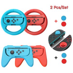 Cases For Nintendo Switch Oled Sport Game accessories kit SL & SR Racing Steering Wheel Joypad Grip Switch Joycon Handle Holder For NS
