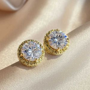 Stud ZAKOL Women/Mens Fashion Jewelry Crown Shining AAA Zircon Small Stud Earrings Gift J240226