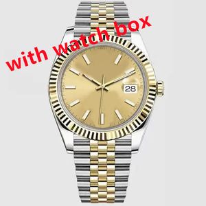 Sapphire Automatic Watch Women Plated Gold AAA Watches Top V3 Solid Clasp President Montre de Luxe Vintage rostfritt stål Herrklocka Platerad guldsilver SB014 B4