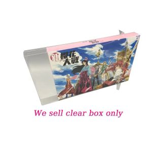 Hüllen Transparente PET-Schutzhülle für PS4 Sakura Wars-Spiel Limited Edition-Version klare Aufbewahrungsbox mit Display